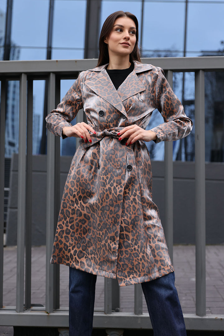 Bigdart Trench-Coat à Col Croisé 5853 - Tabac