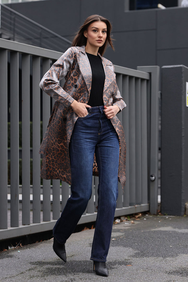 Bigdart Trench-Coat à Col Croisé 5853 - Tabac