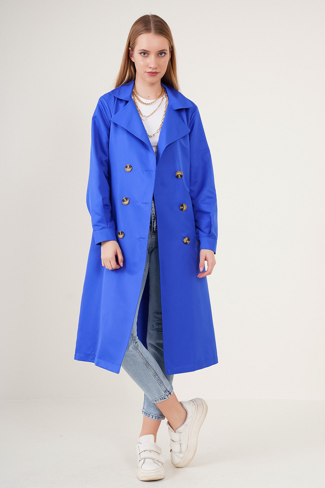 Bigdart 5853 Trench Croisé - Bleu Klein