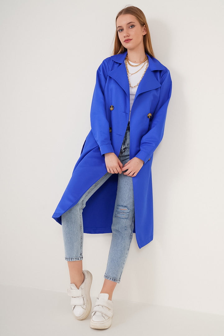 Bigdart 5853 Trench Croisé - Bleu Klein