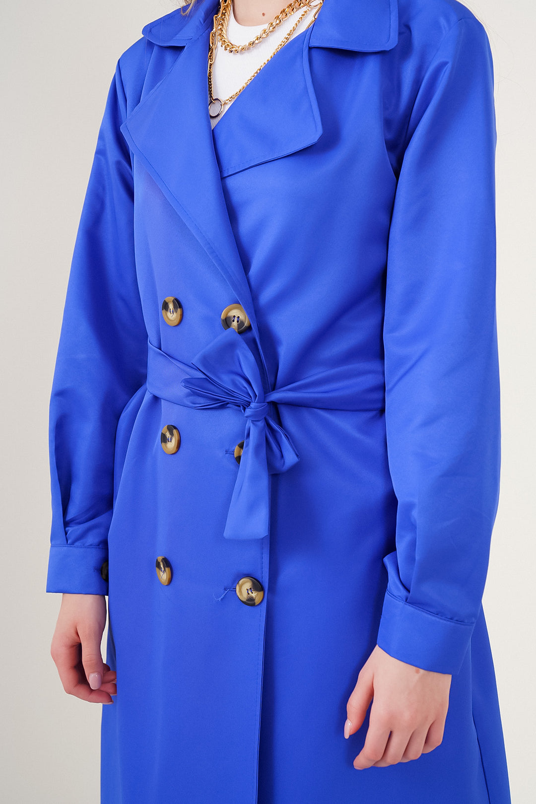 Bigdart 5853 Trench Croisé - Bleu Klein