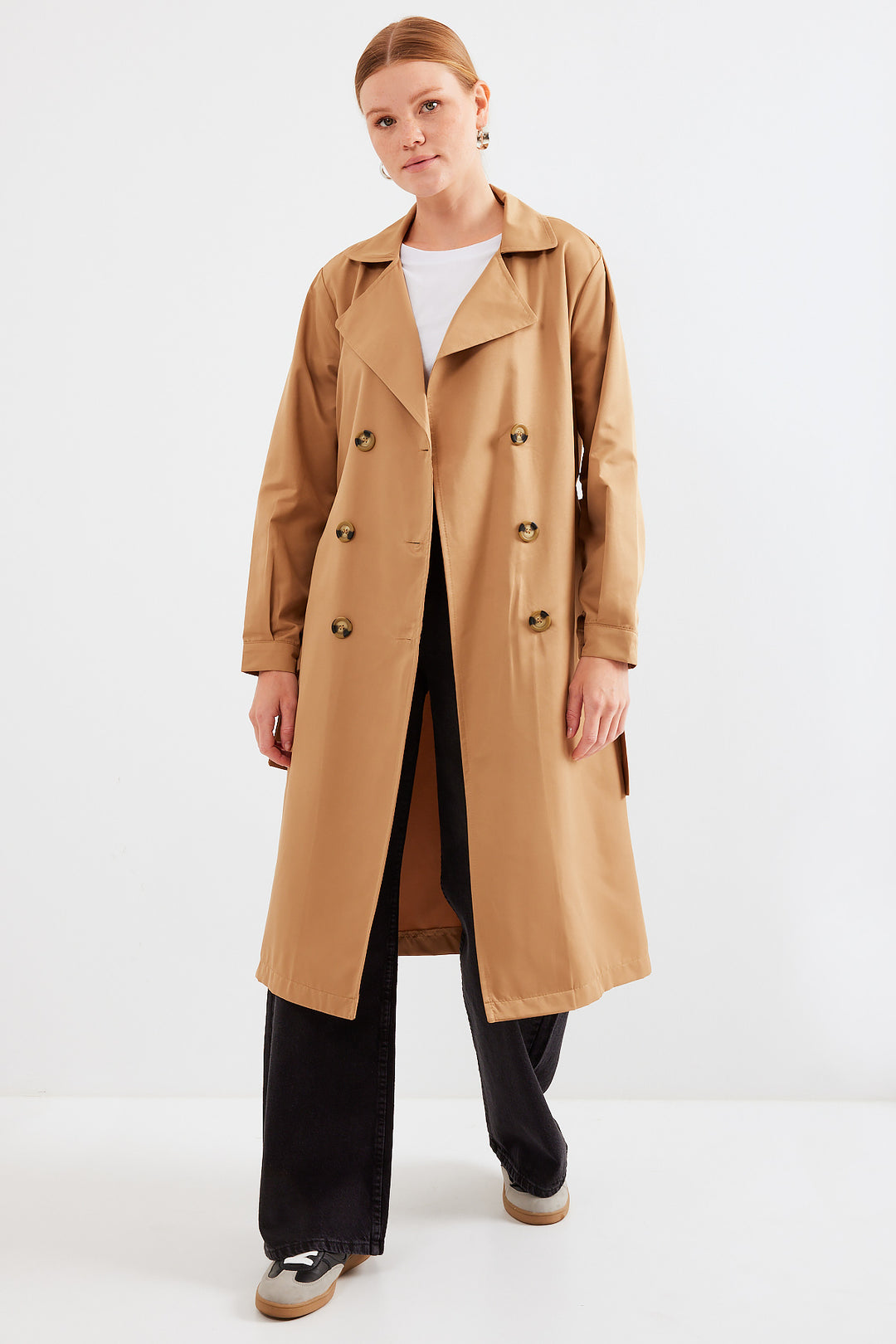 Bigdart 5853 Trench-coat croisé - Tabacc