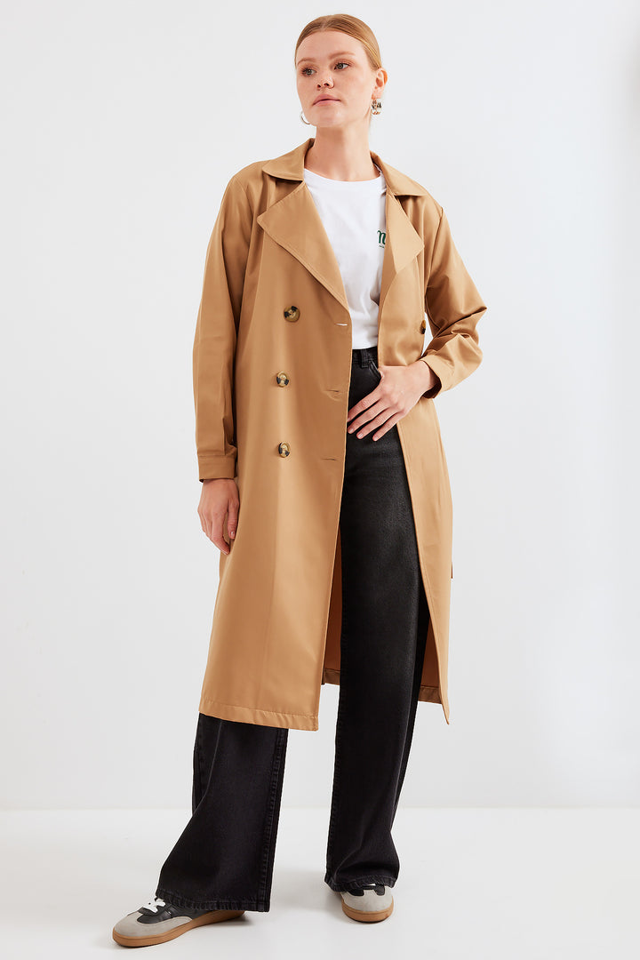 Bigdart 5853 Trench-coat croisé - Tabacc