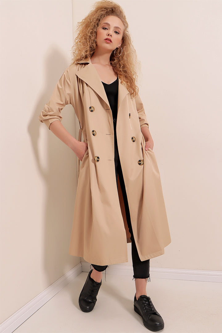 Bigdart 5853 Trench à col croisé - Beige