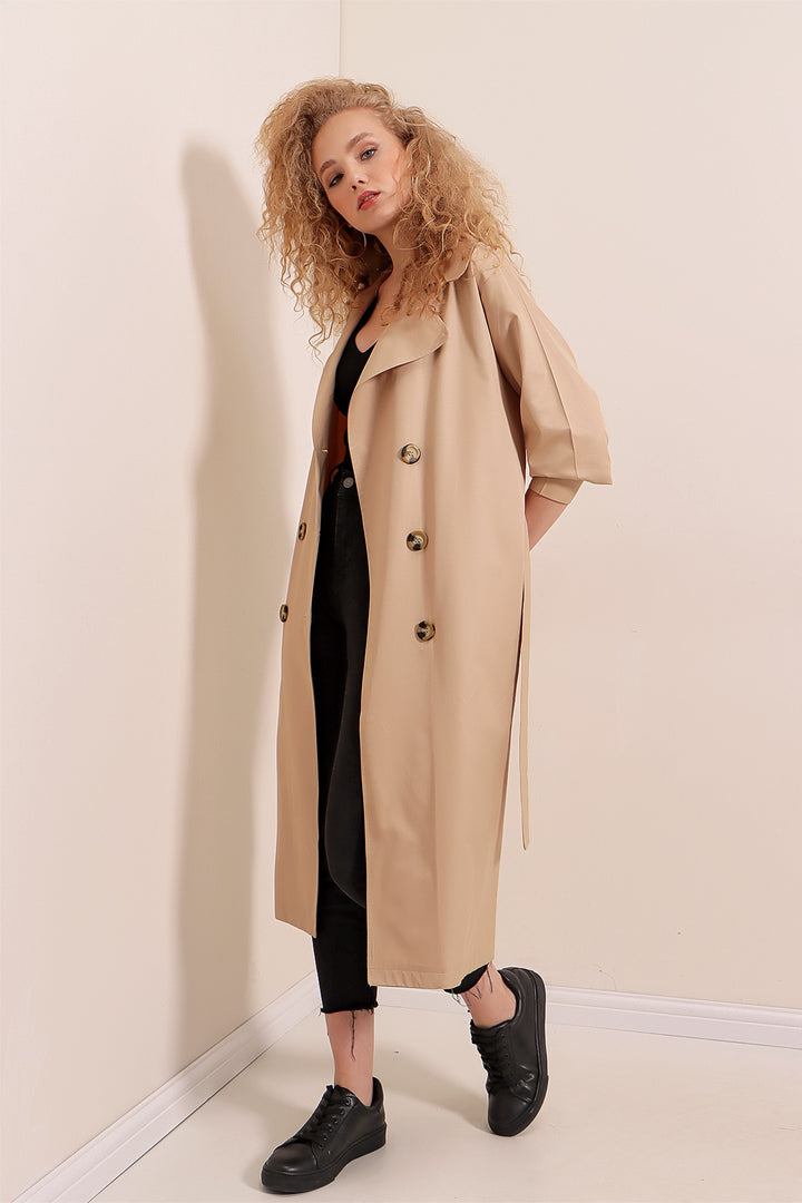 Bigdart 5853 Trench à col croisé - Beige