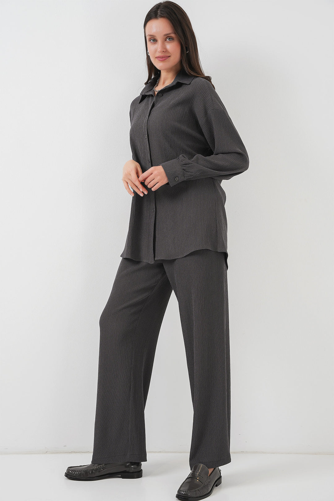 Bigdart 5858 Ensemble Tricoté à Deux Pièces - Anthracite