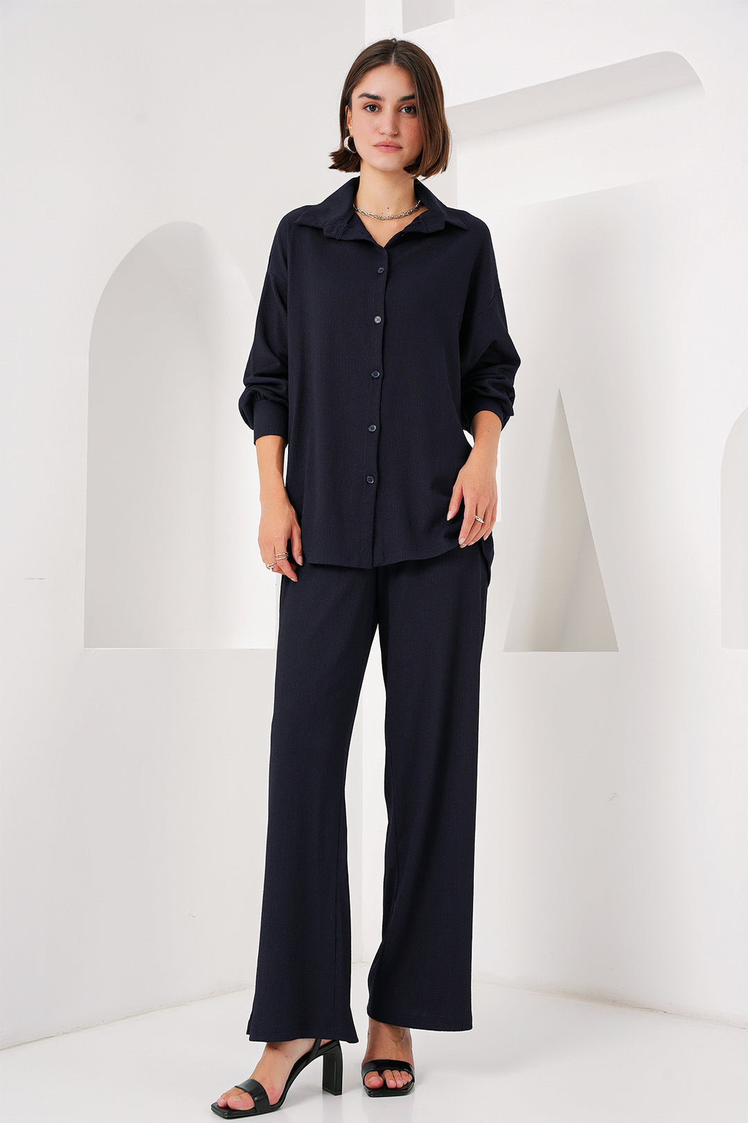 Bigdart 5858 Ensemble tricot - Bleu marine clair
