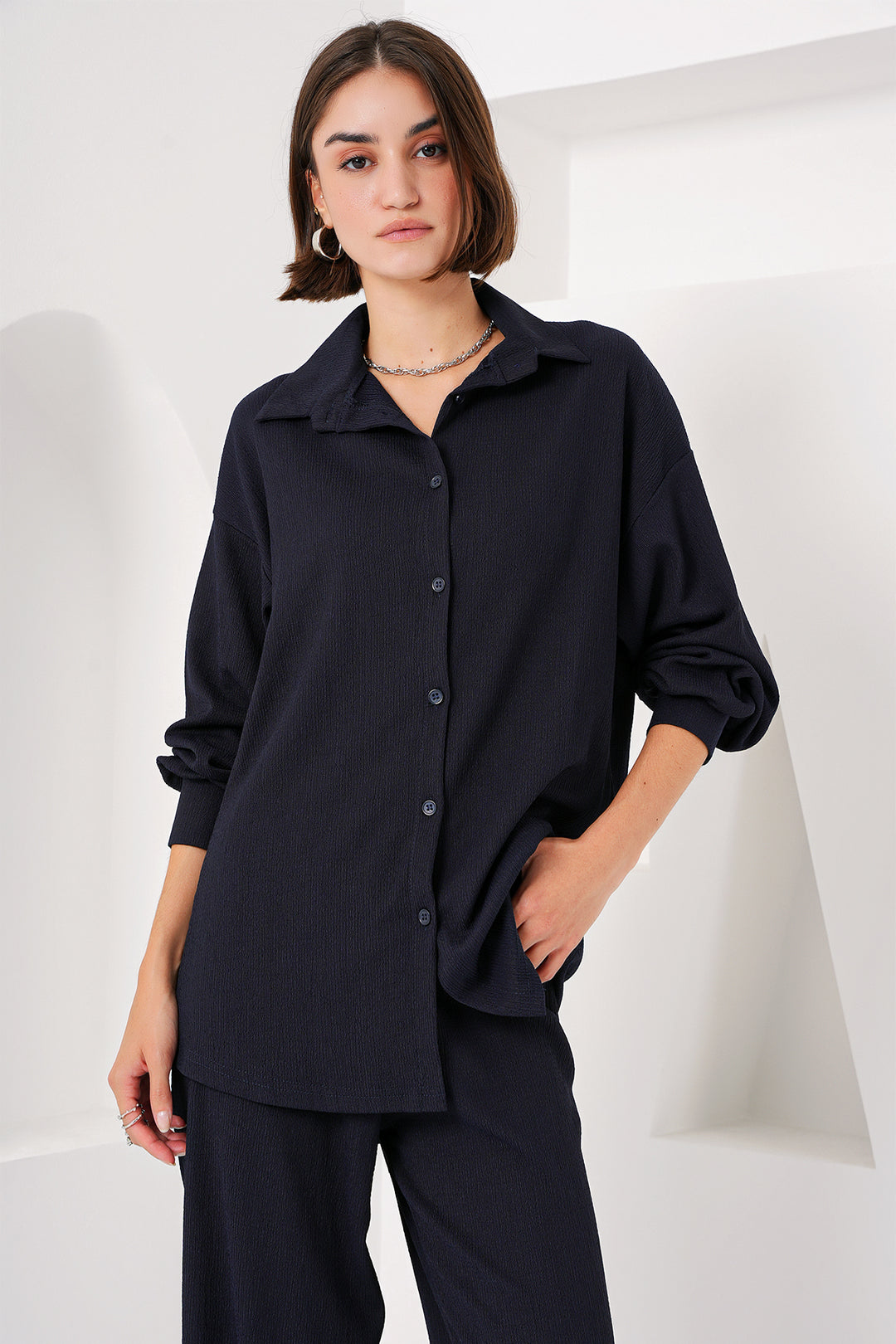 Bigdart 5858 Ensemble tricot - Bleu marine clair