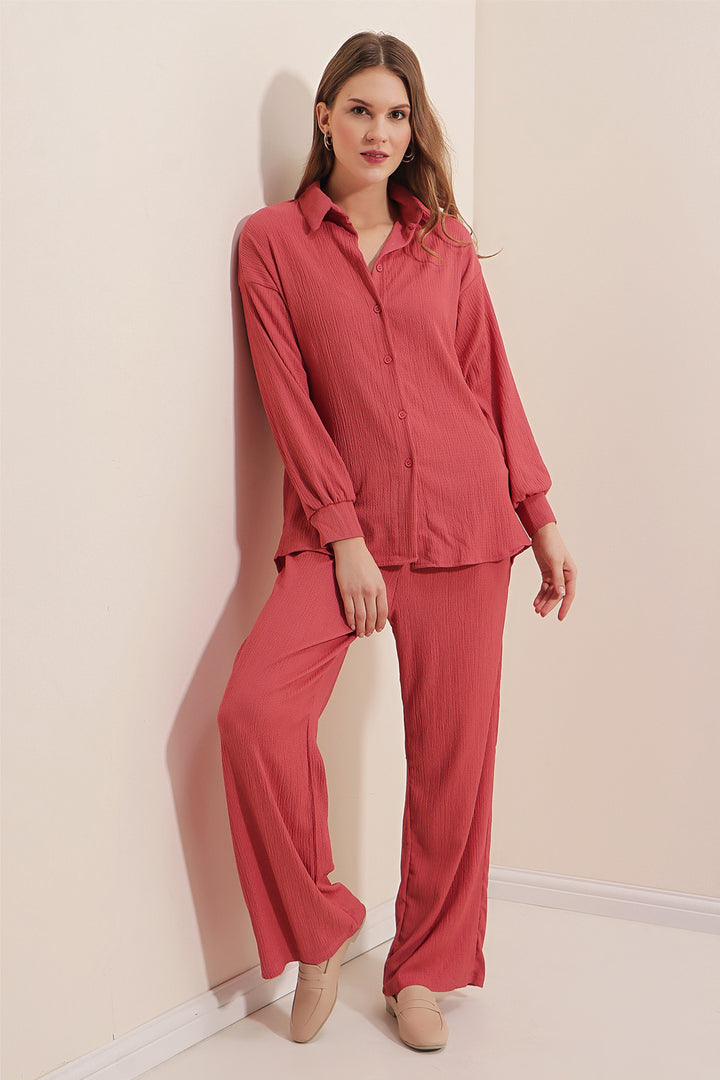 Bigdart 5858 Ensemble Tricoté - Rose Poudré