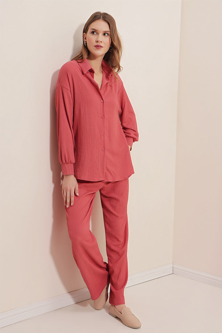 Bigdart 5858 Ensemble Tricoté - Rose Poudré