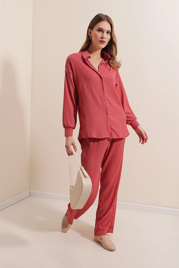 Bigdart 5858 Ensemble Tricoté - Rose Poudré