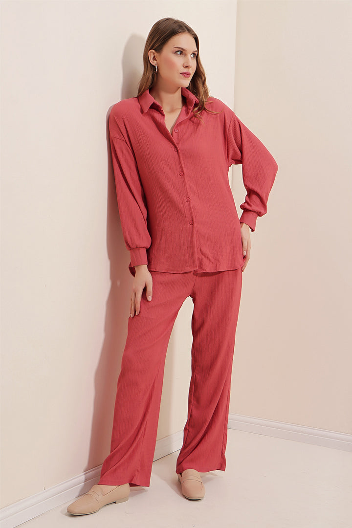 Bigdart 5858 Ensemble Tricoté - Rose Poudré