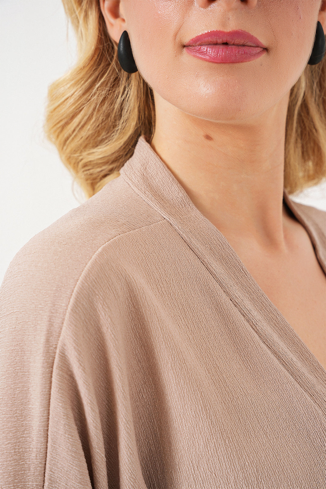 Bigdart 5862 Kimono tricoté - Beige