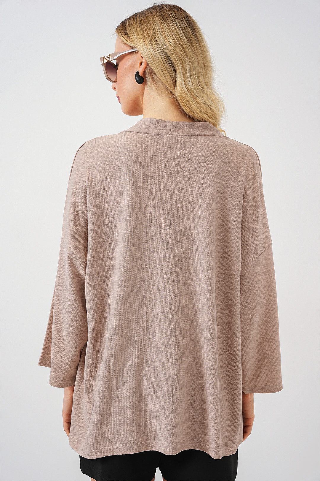 Bigdart 5862 Kimono tricoté - Beige