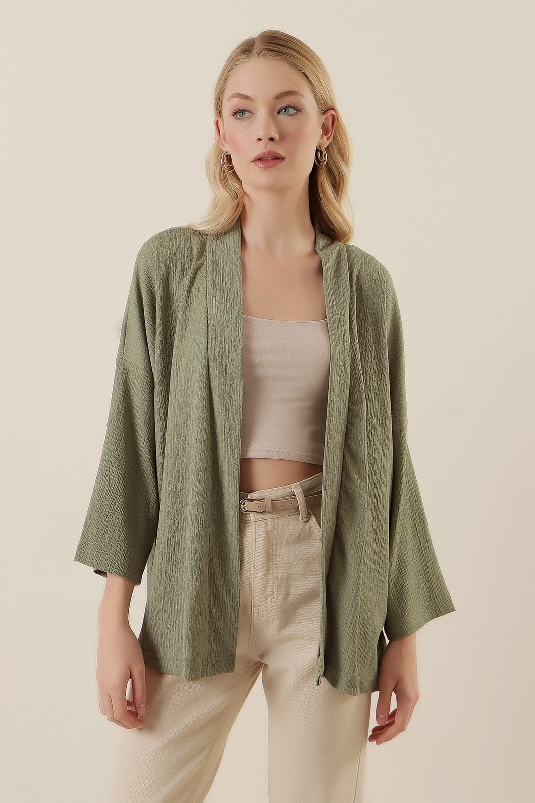 Bigdart Kimono tricoté 5862 - çağla
