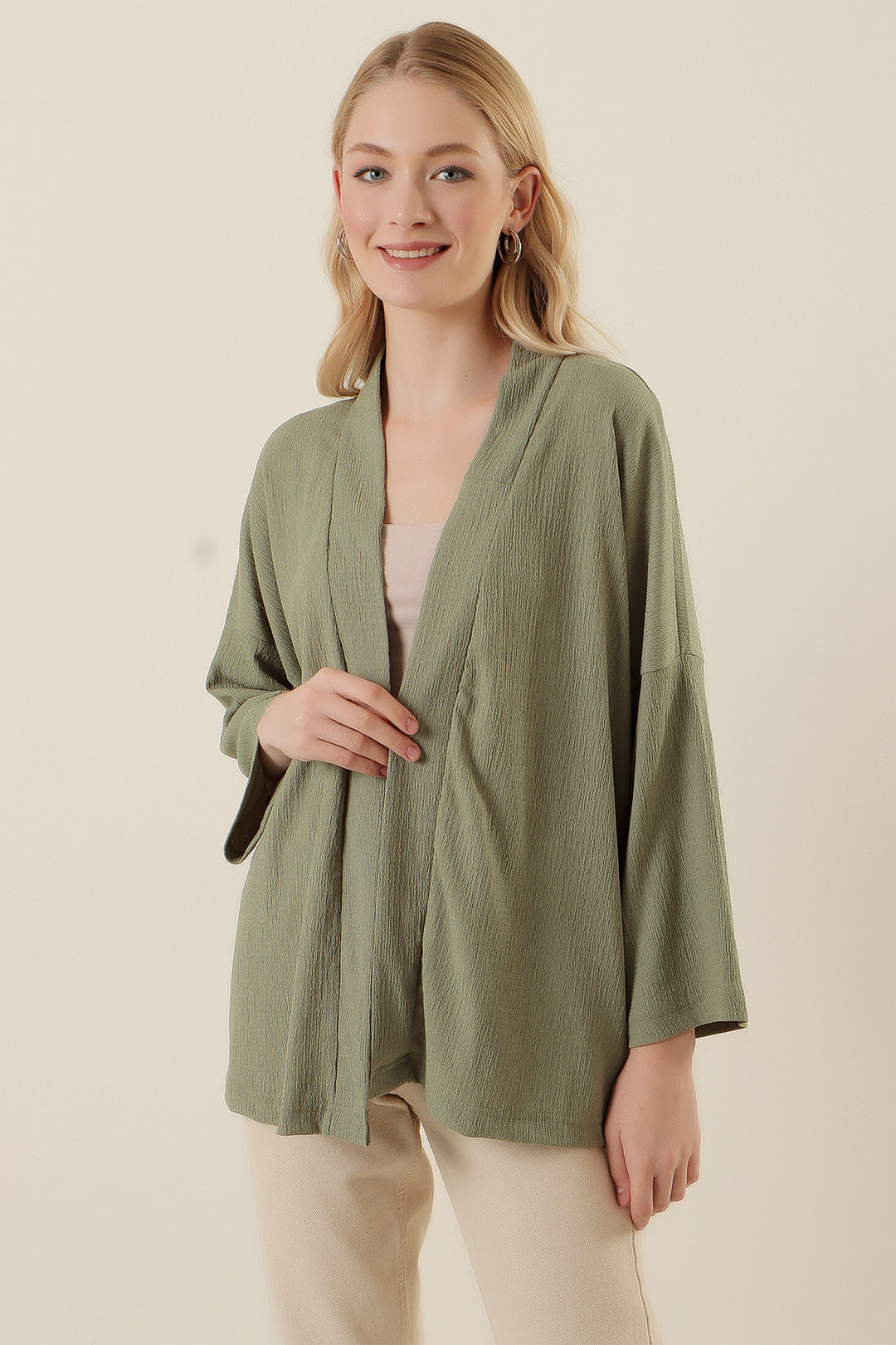 Bigdart Kimono tricoté 5862 - çağla