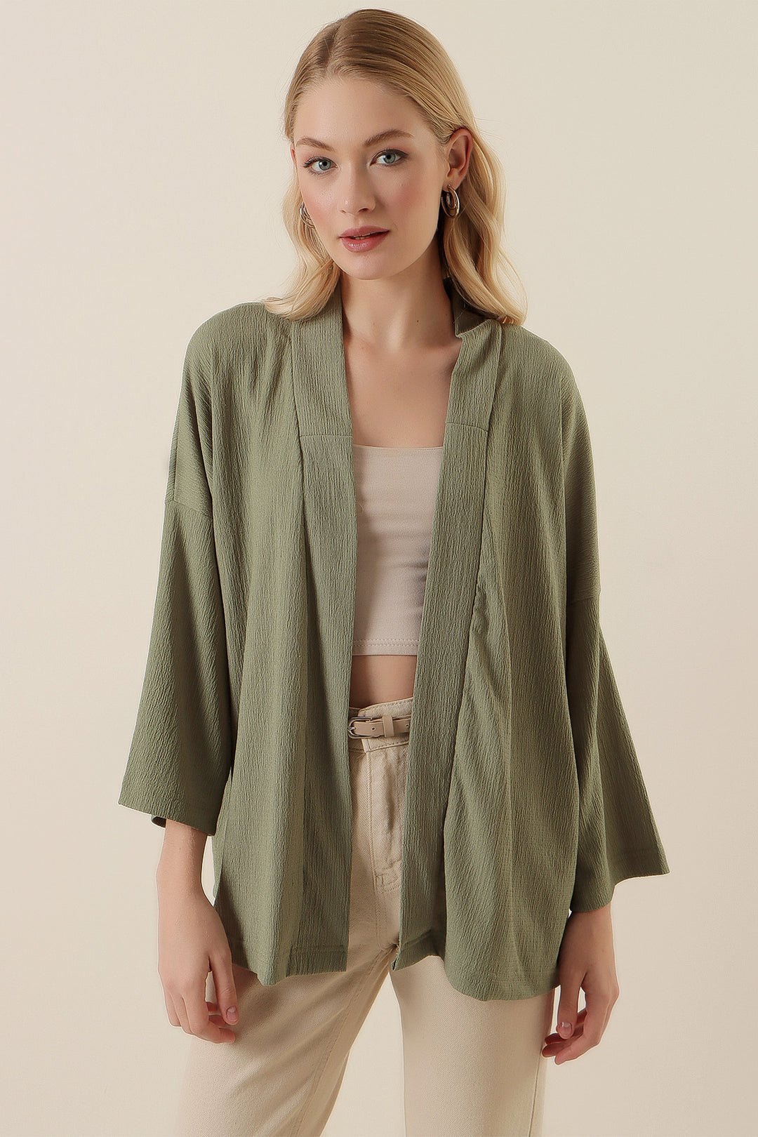 Bigdart Kimono tricoté 5862 - çağla