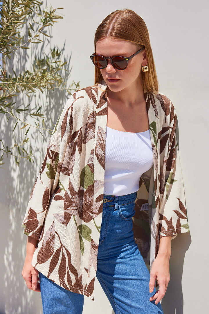 Bigdart Kimono tricoté 5862 - Kaki