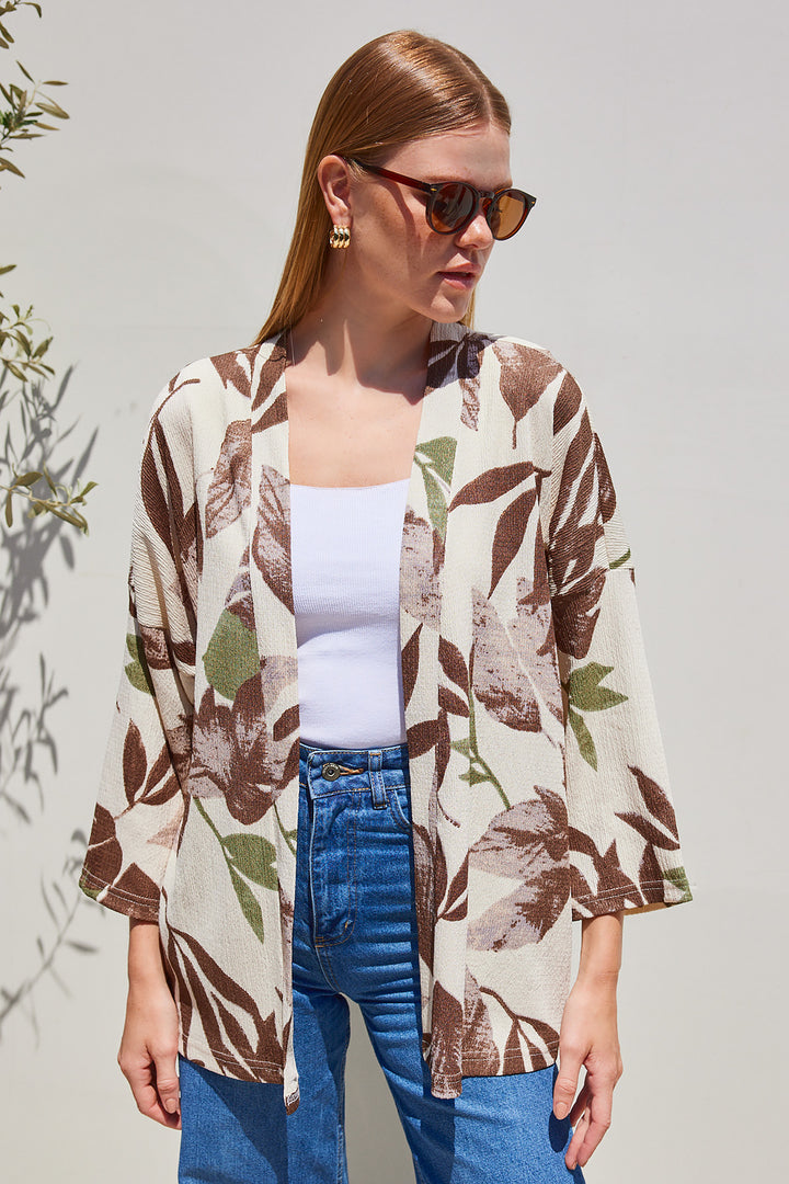 Bigdart Kimono tricoté 5862 - Kaki