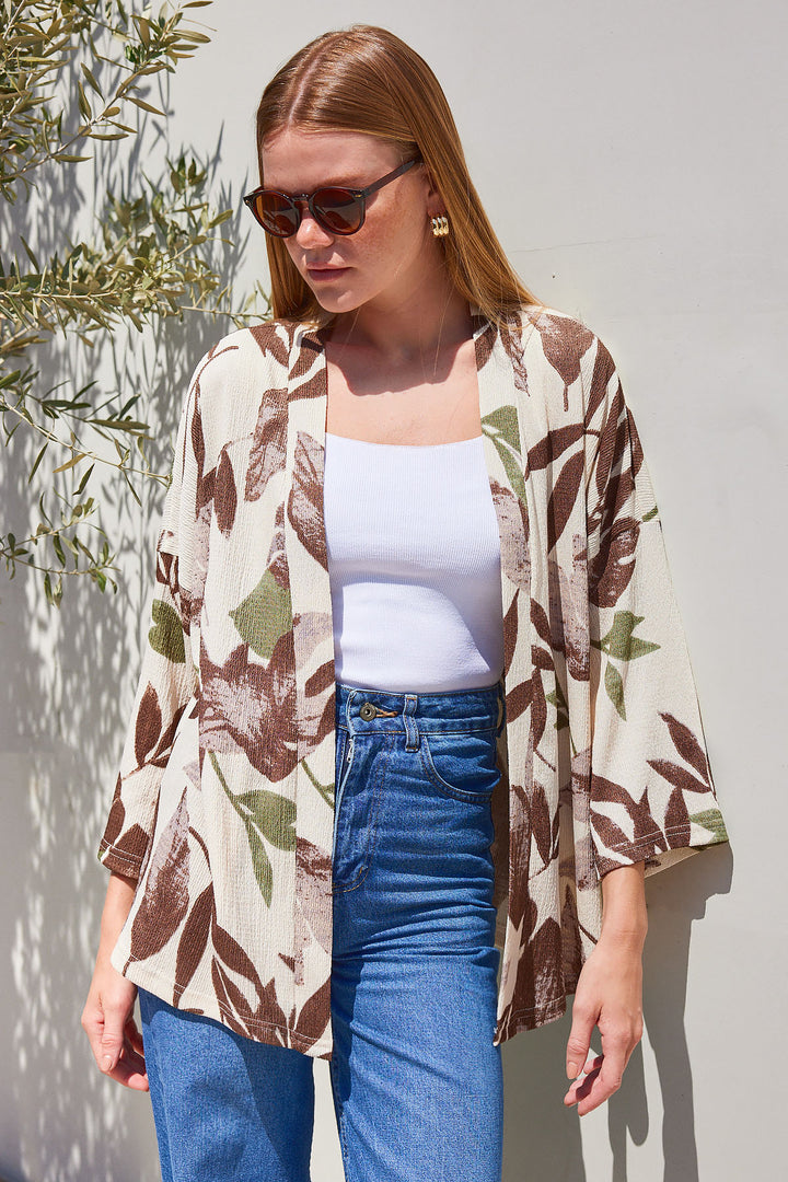 Bigdart Kimono tricoté 5862 - Kaki