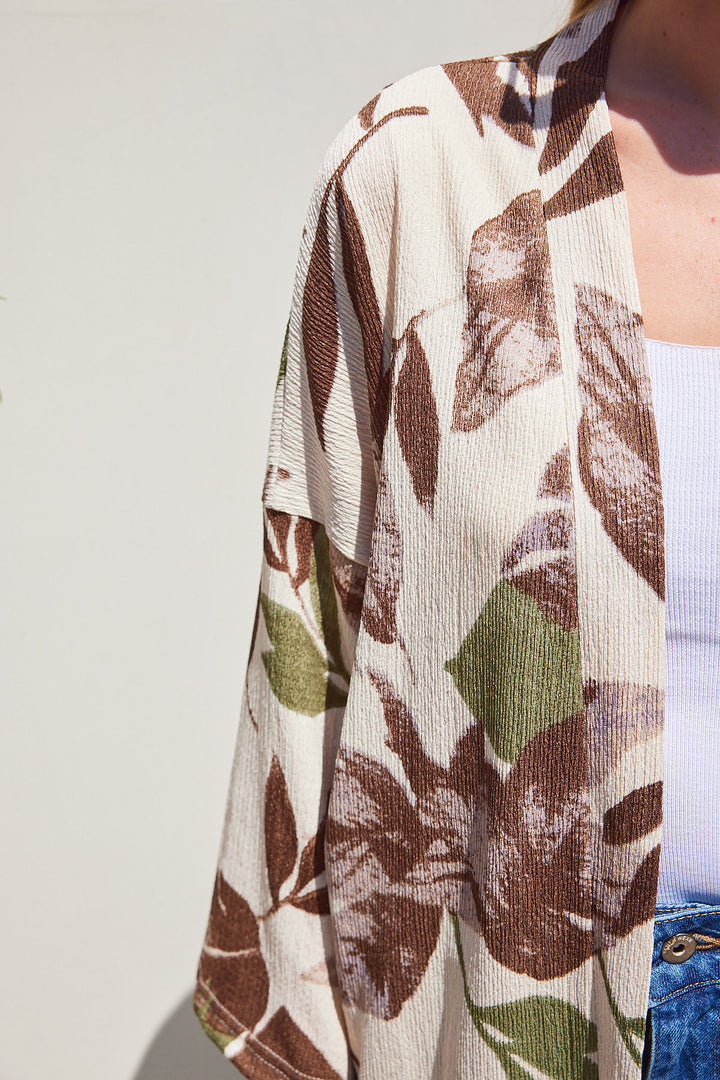 Bigdart Kimono tricoté 5862 - Kaki