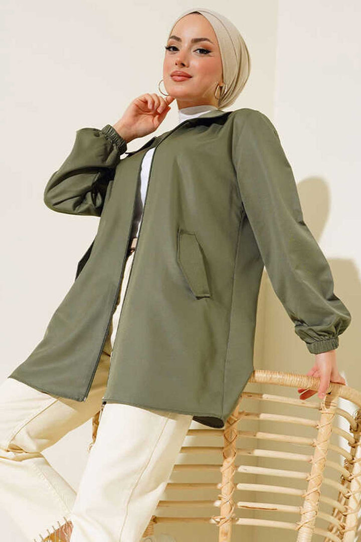 Bigdart Trench court avec poches 5908 - Kaki