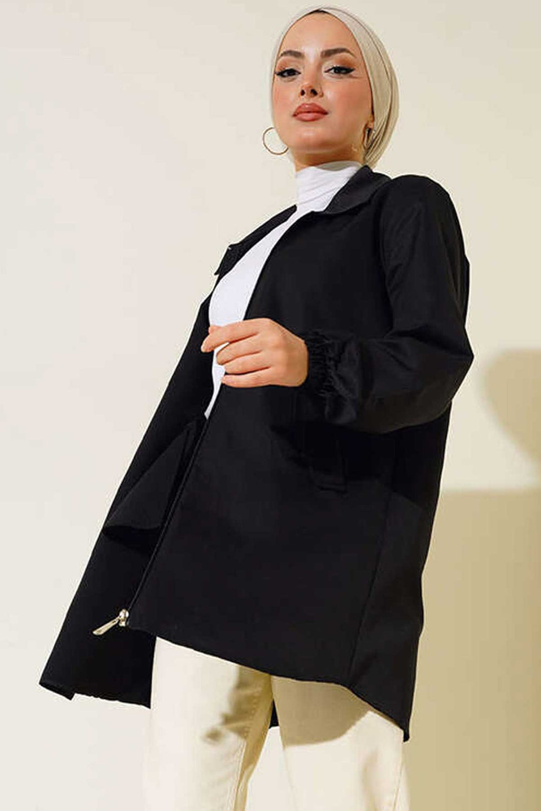 Bigdart Trench court avec poches 5908 - Noir