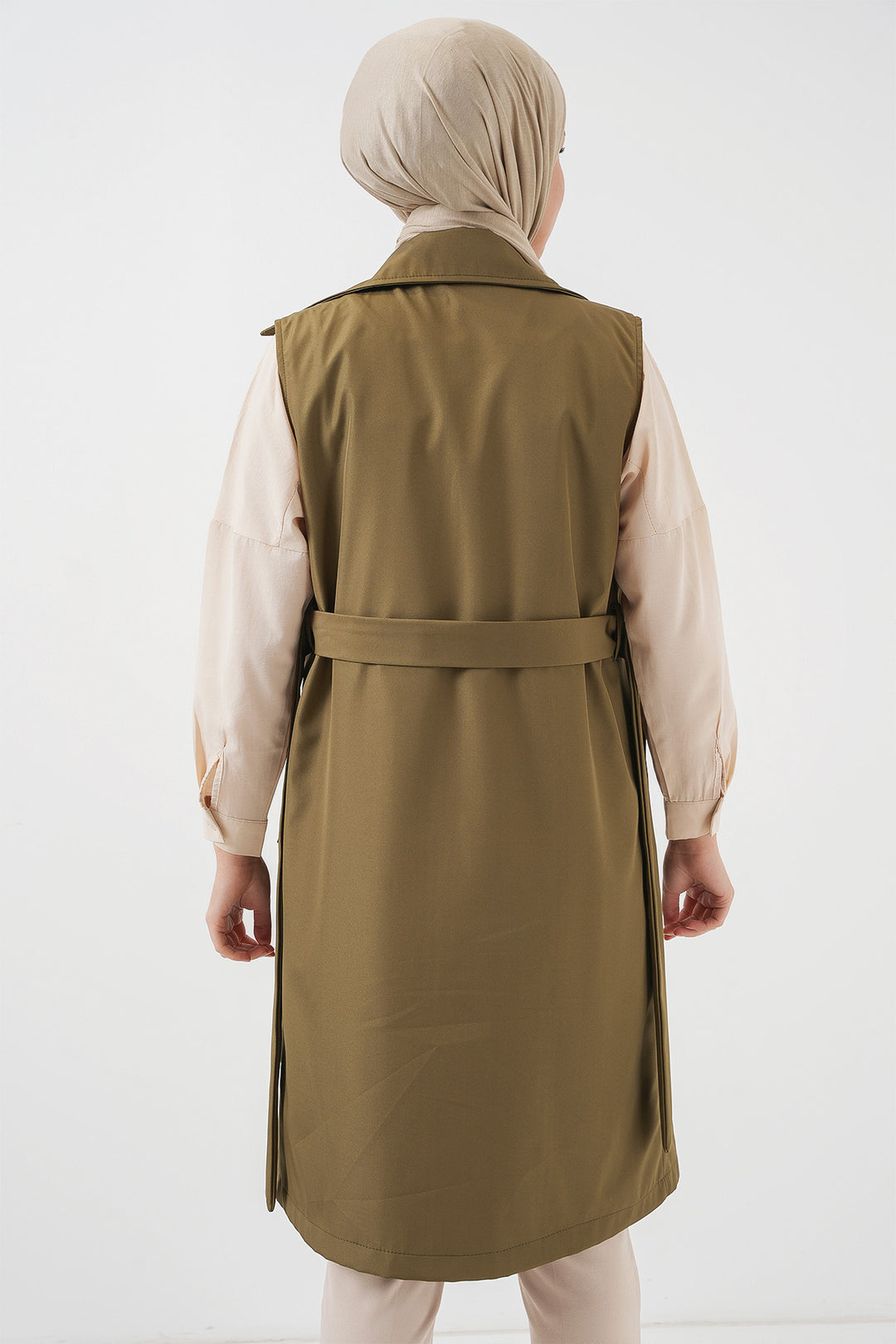 Bigdart 5911 Gilet Trench à Col Croisé - Kaki