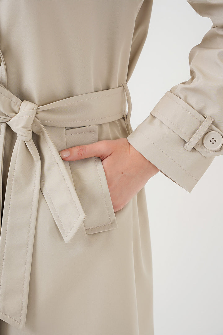 Bigdart 5918 Trench-coat à col croisé - Beige