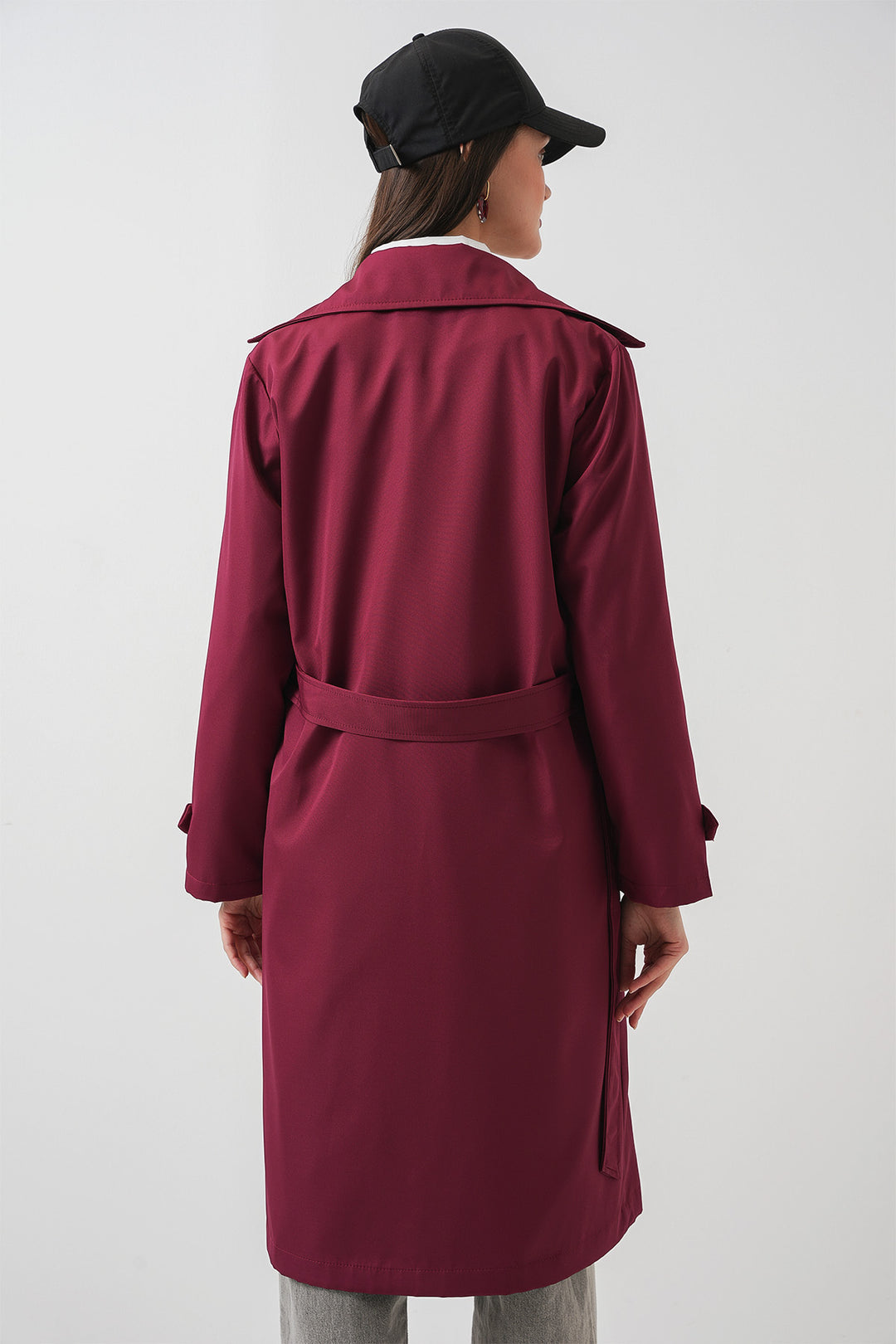 Bigdart Trench-coat à col croisé 5918 - Bordeaux