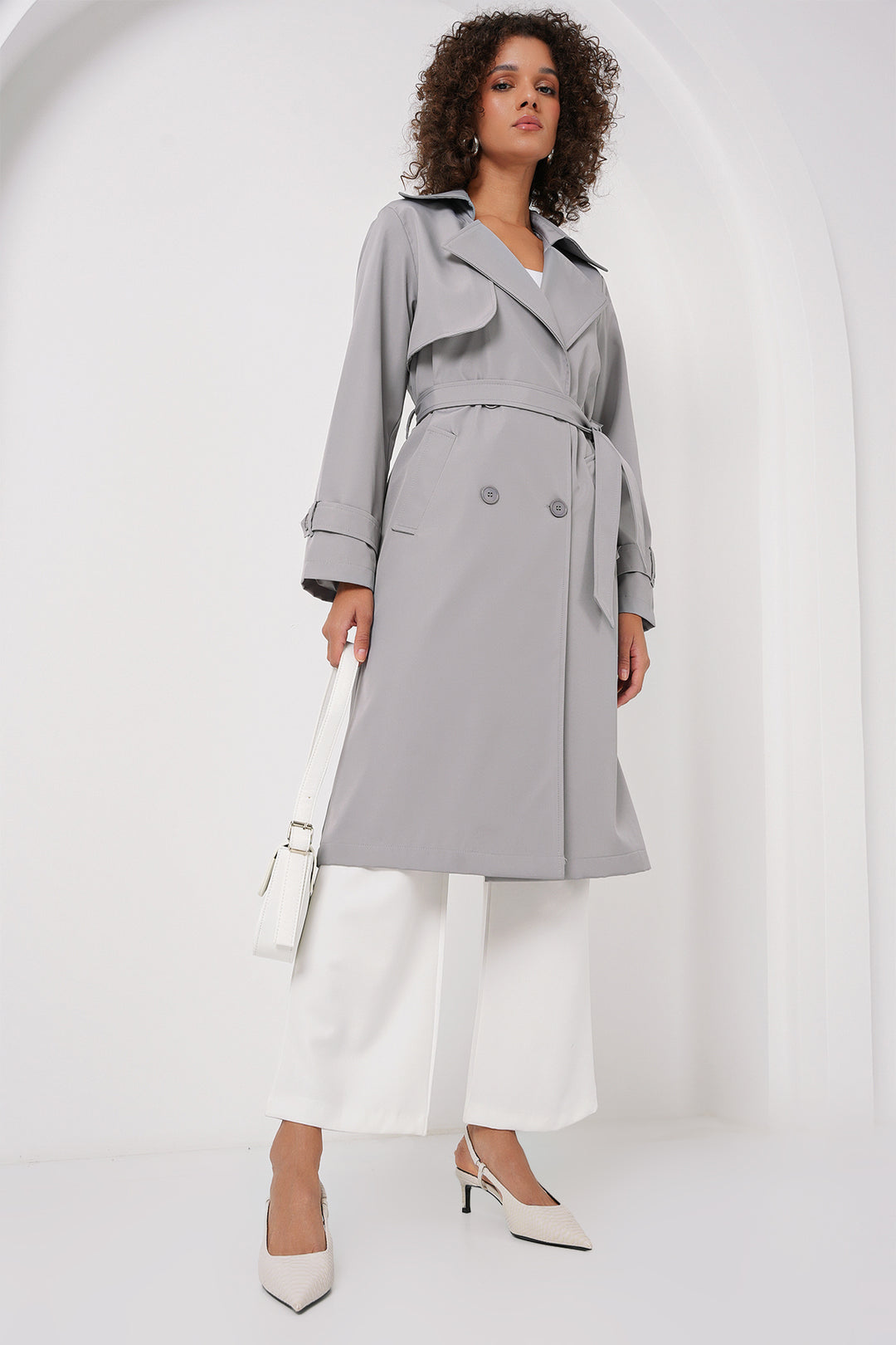 Bigdart 5918 Manteau croisé - Gris