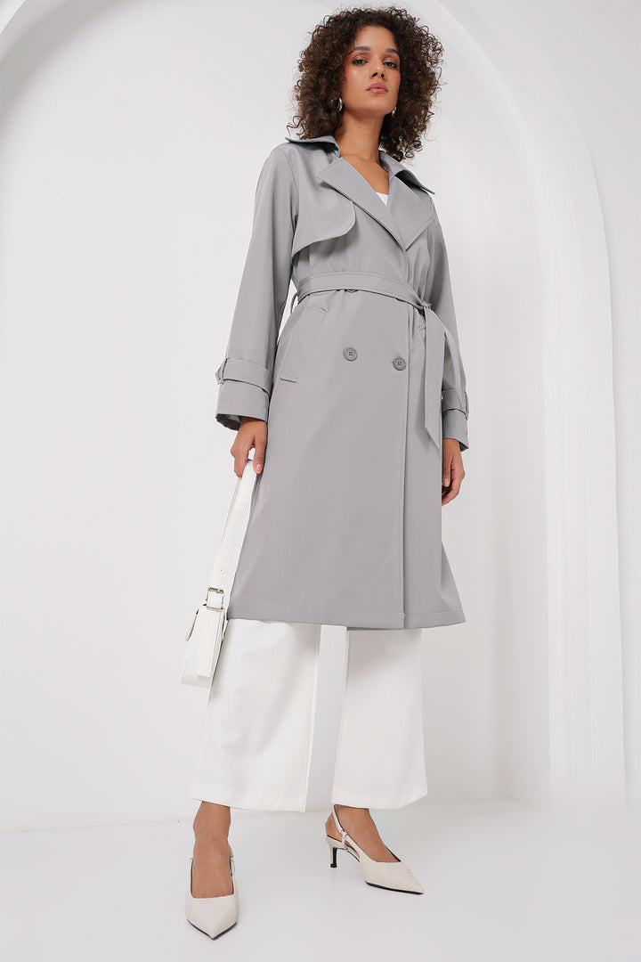 Bigdart 5918 Manteau croisé - Gris