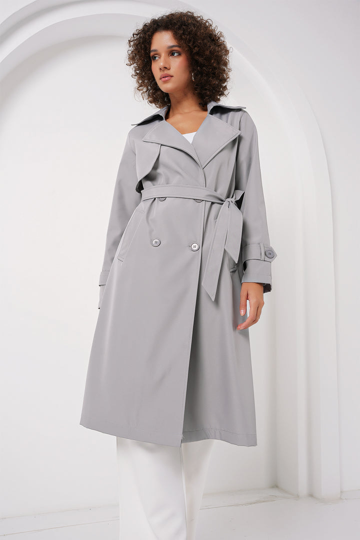 Bigdart 5918 Manteau croisé - Gris
