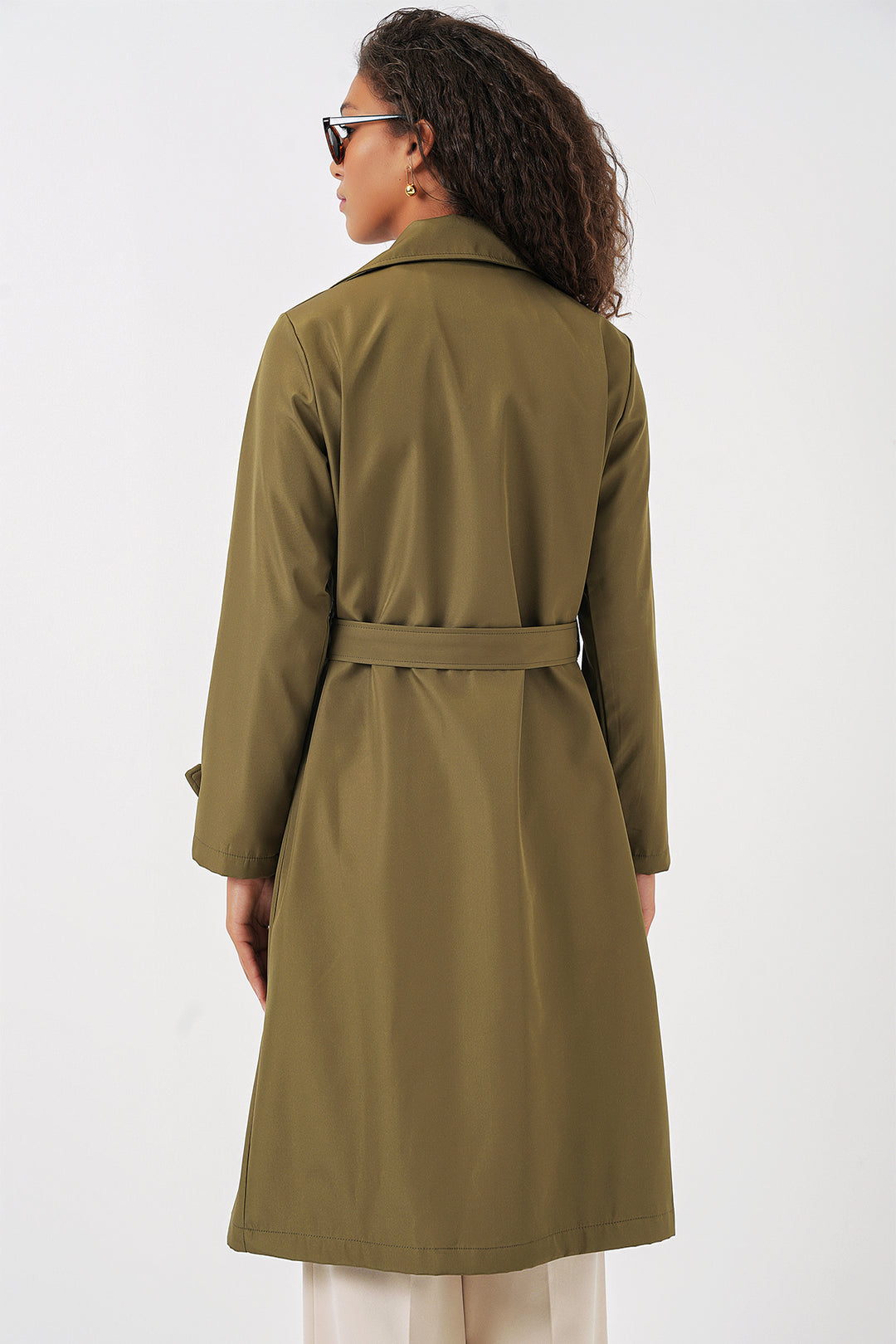 Bigdart 5918 Trench Coat à Col Croisé - Kaki