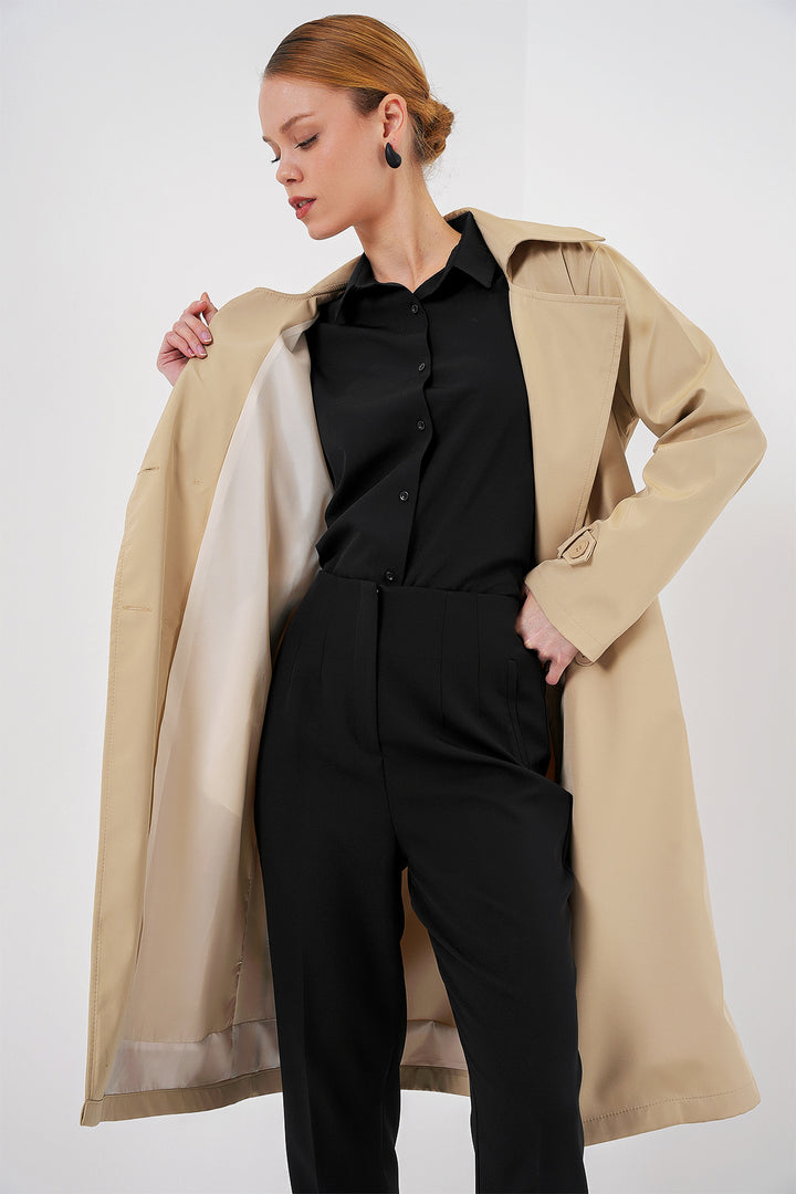 Bigdart Trench-coat Croisé 5918 - K. Beige