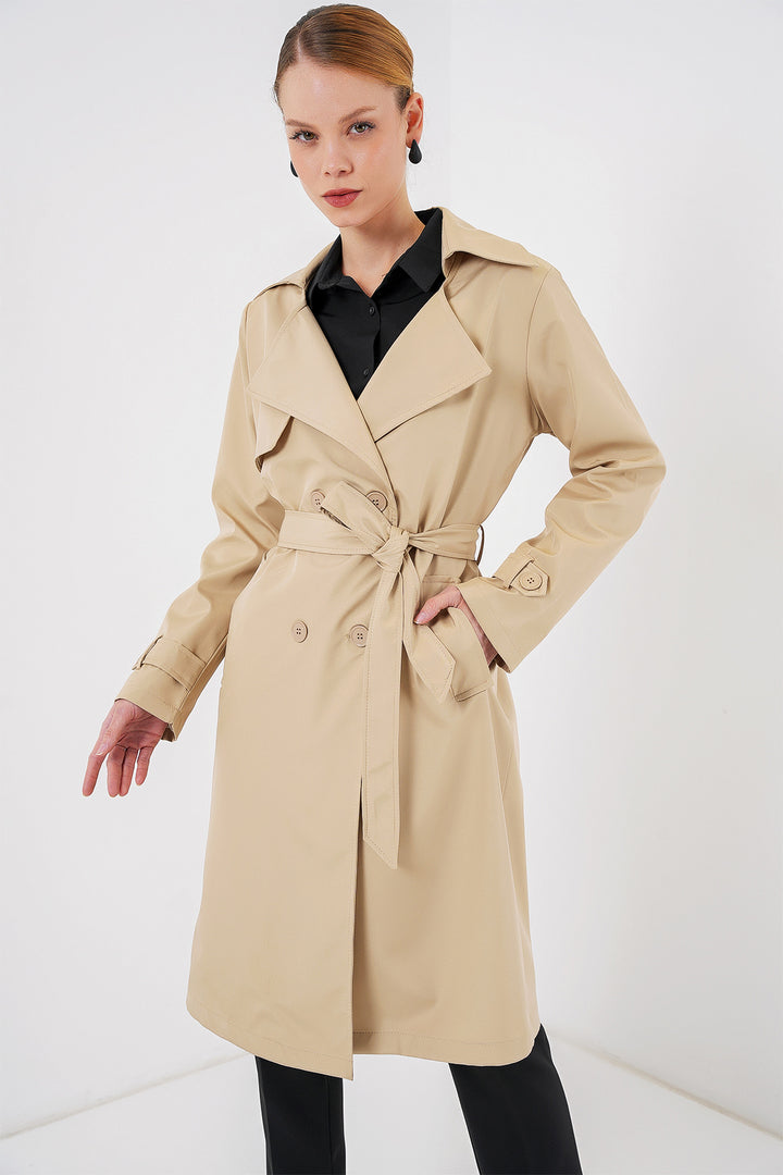 Bigdart Trench-coat Croisé 5918 - K. Beige