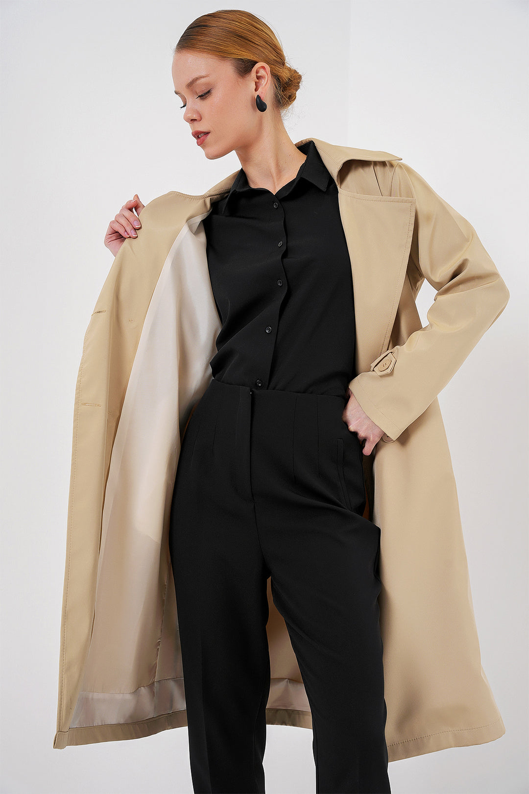 Bigdart Trench-coat Croisé 5918 - K. Beige