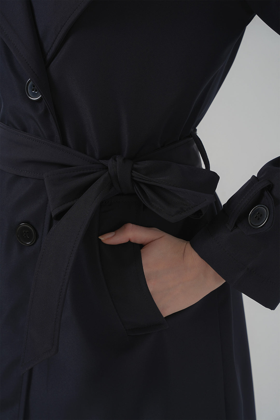 Bigdart 5918 Veste trench croisée - Bleu marine