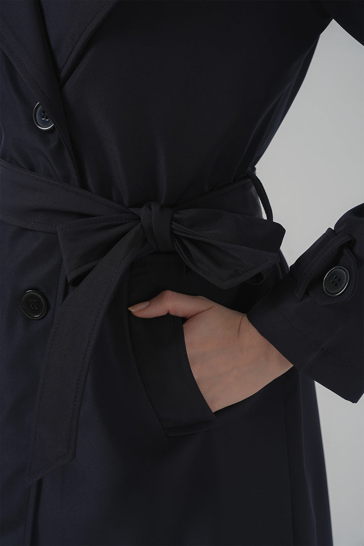 Bigdart 5918 Veste trench croisée - Bleu marine
