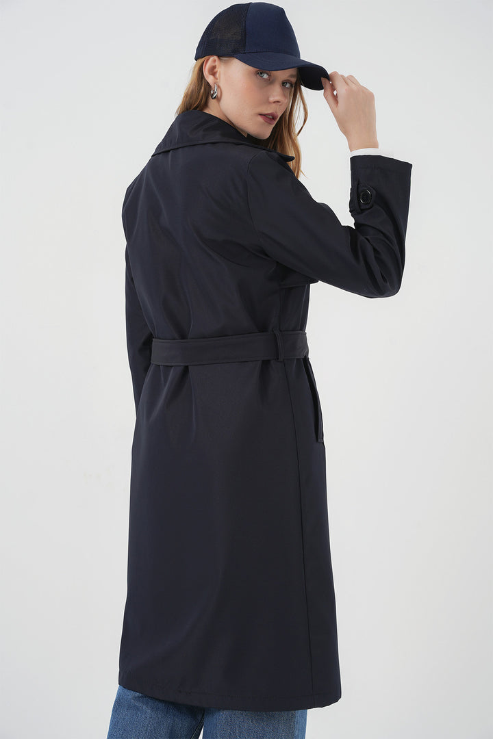 Bigdart 5918 Veste trench croisée - Bleu marine