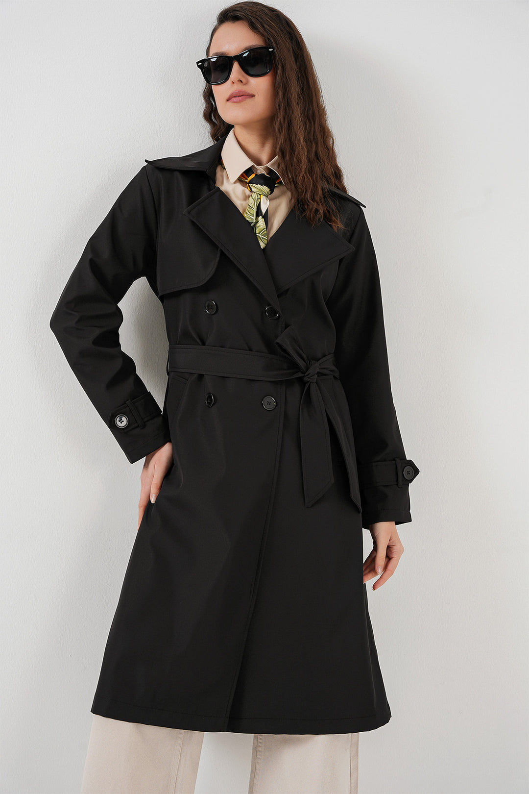 Bigdart 5918 Trench-coat croisé - Noir