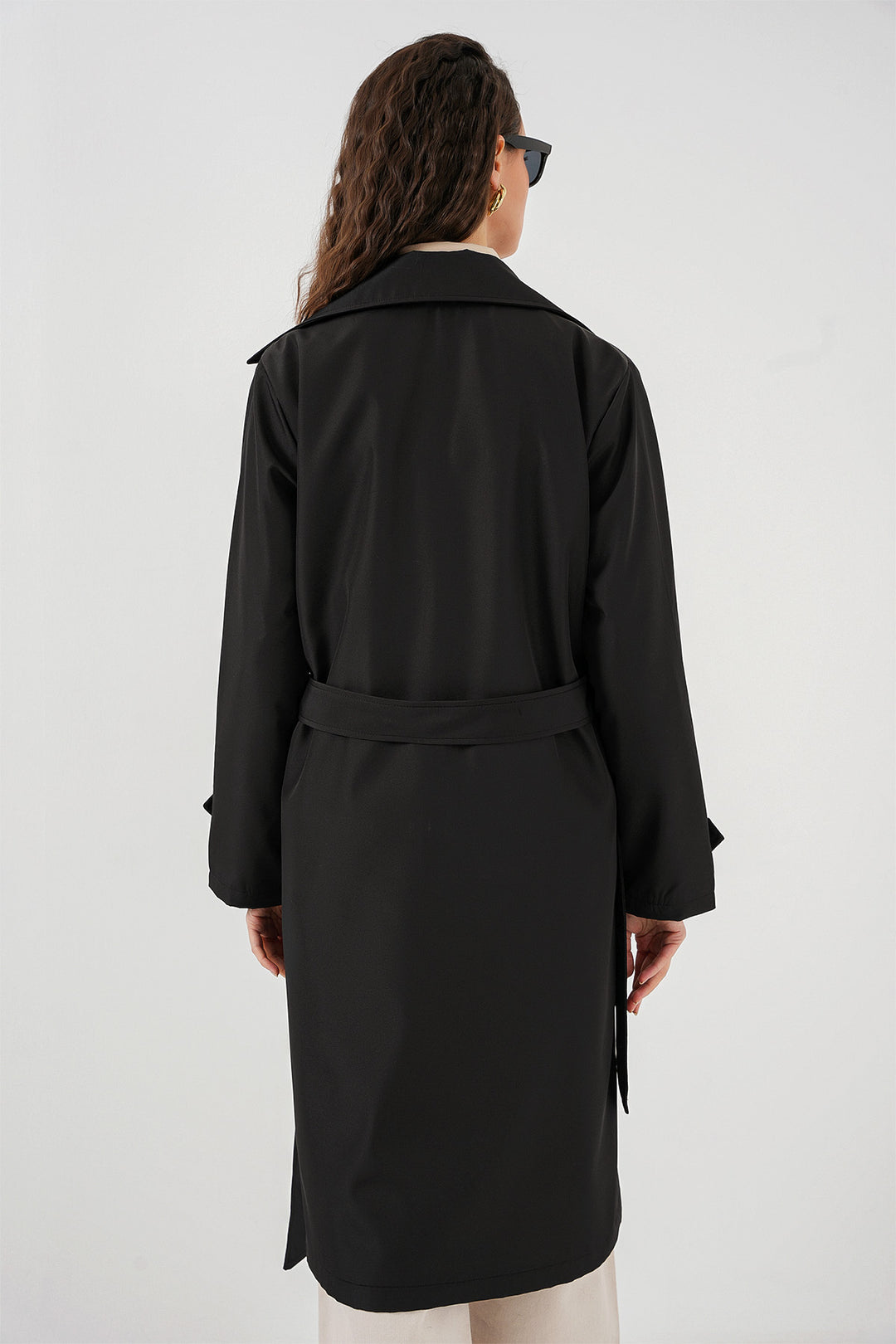 Bigdart 5918 Trench-coat à col croisé - Noir