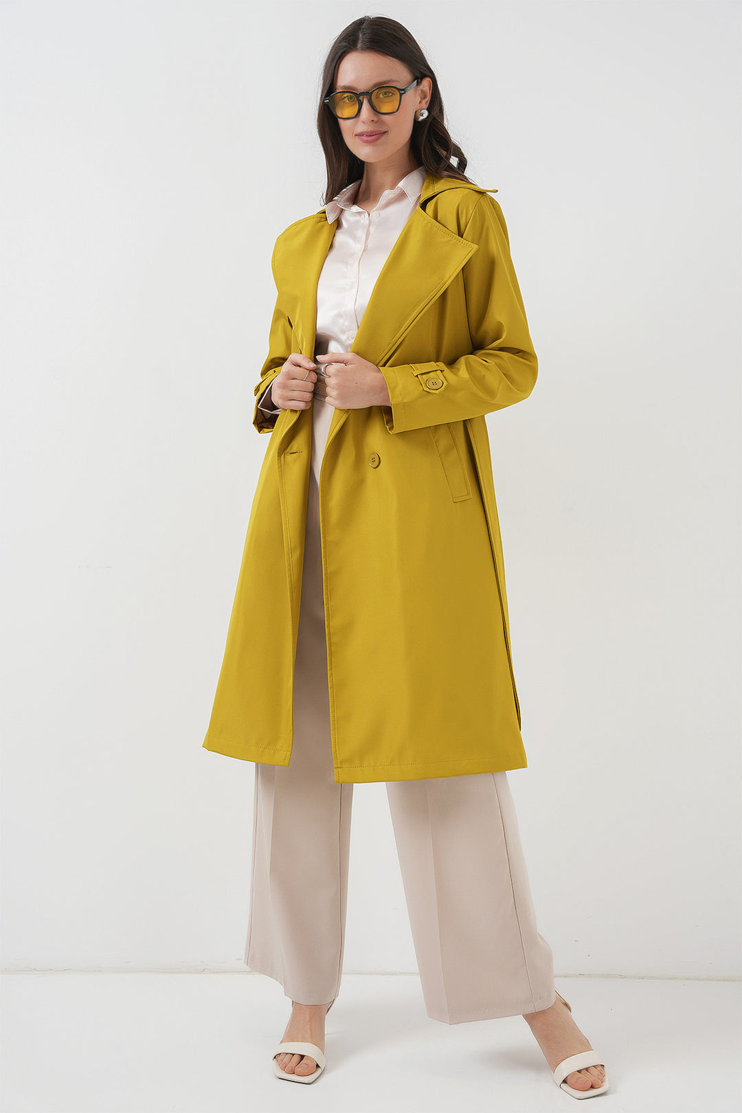 Bigdart 5918 Trench Croisé - Vert Olive
