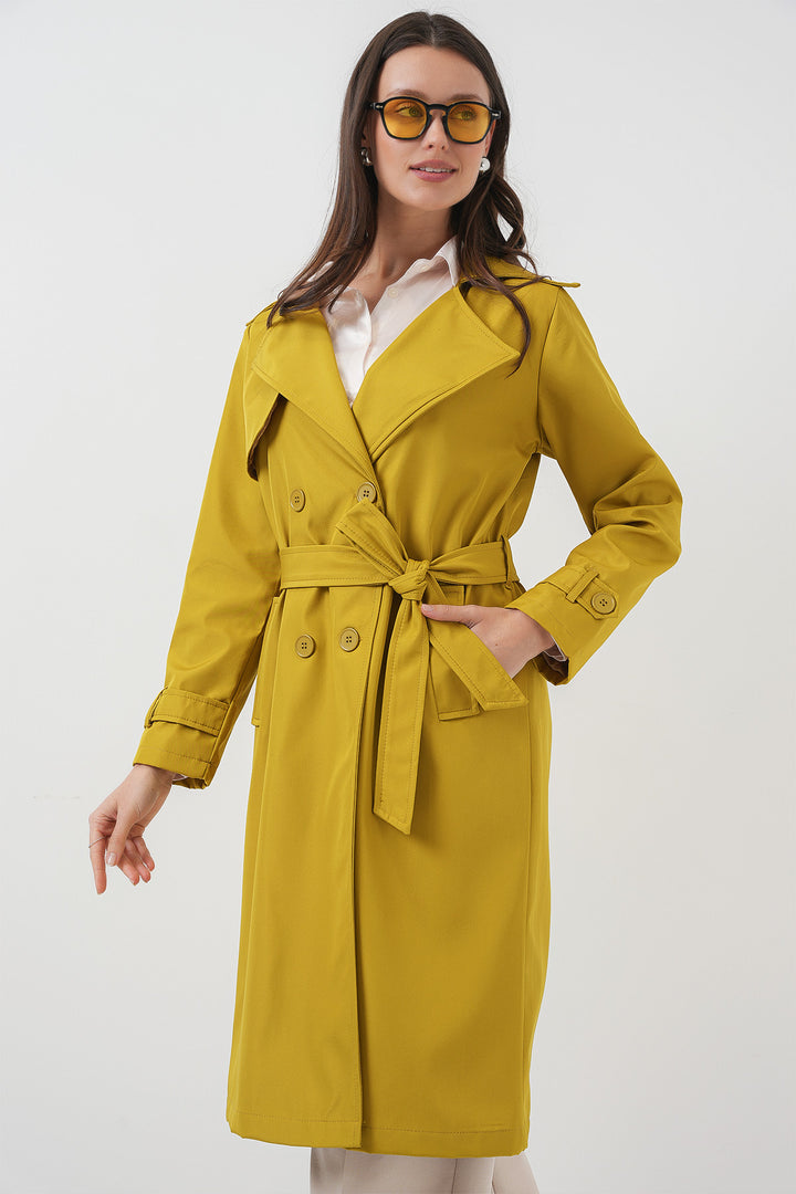 Bigdart 5918 Trench Croisé - Vert Olive