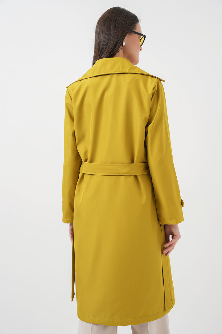 Bigdart Trench-coat à col croisé 5918 - yağ Vert