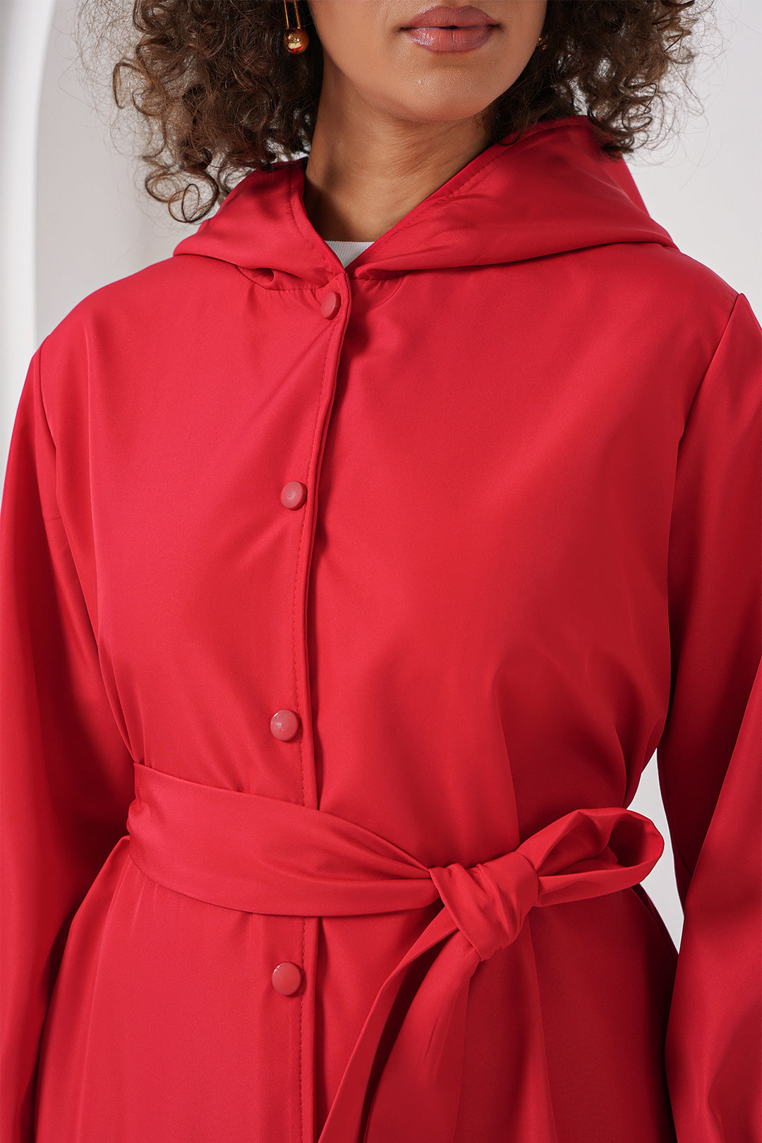 Bigdart 5934 Trench à capuche - Rouge