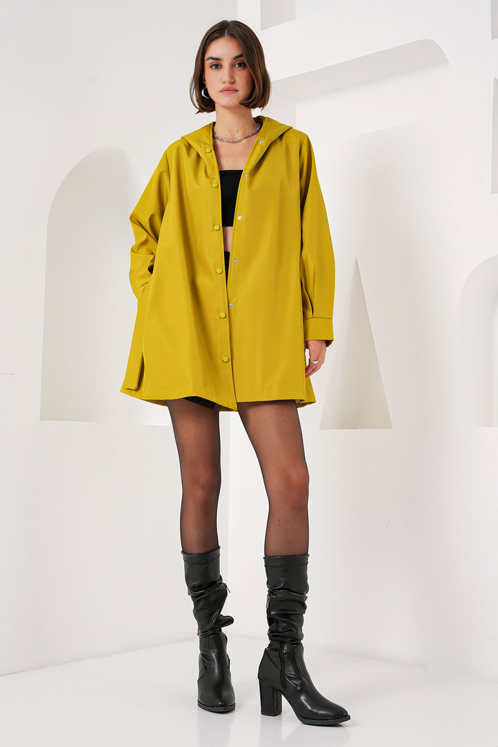 Bigdart 5934 Manteau trench à capuche - Vert olive