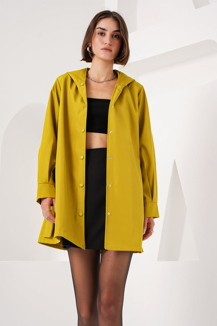Bigdart 5934 Manteau trench à capuche - Vert olive