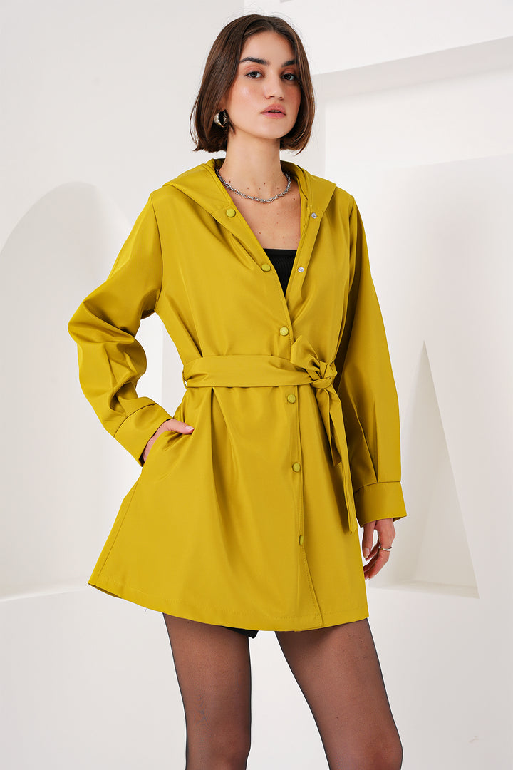 Bigdart 5934 Manteau trench à capuche - Vert olive