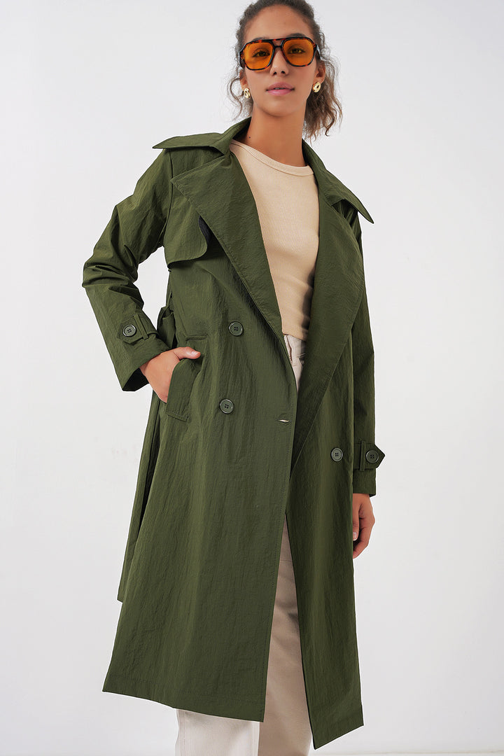 Bigdart Trench-coat à col croisé 5938 - Kaki
